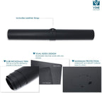 Leather Desk Pad 36" X 20",  Office Desk Mat Waterproof Black - Premium Quality - Smooth Mouse Writing Surface - Maximum Protection Dual-Sided Pu Leather Blotter for Desk Office/Home